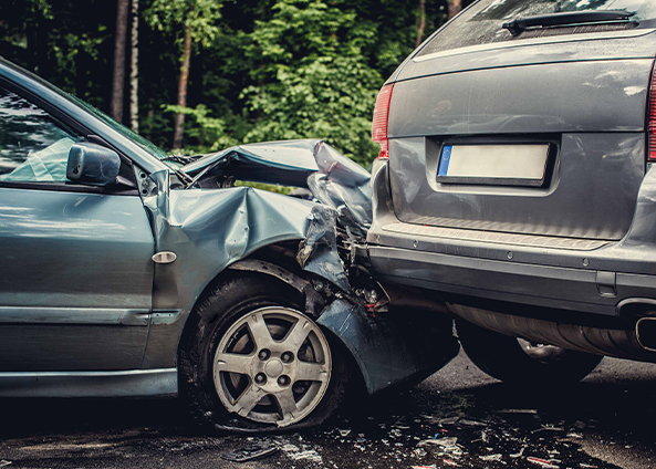 Image Auto Accident Involving Two Cars