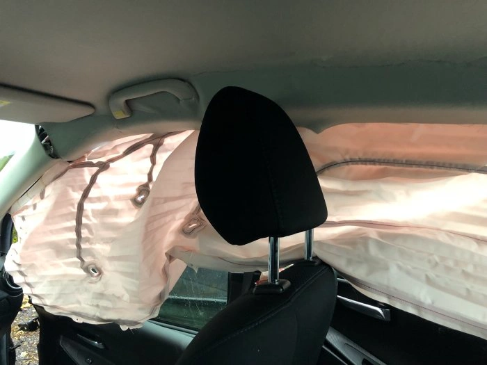 Easton Car Accident Lawyer 2 Side Curtain Airbag Deployment Inside Scion After Easton Pennsylvania T-Bone Crash