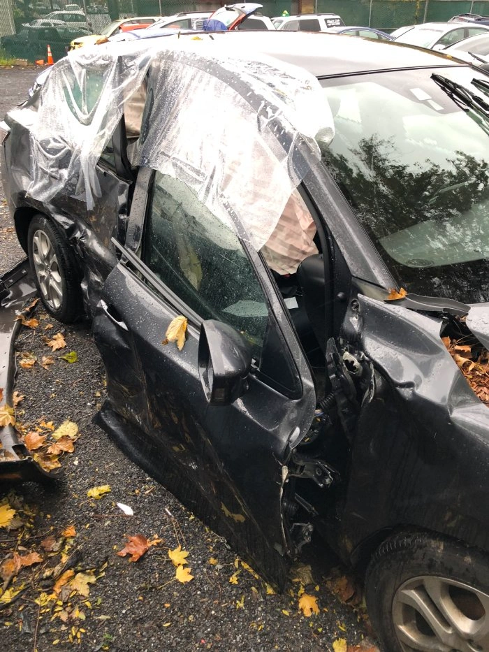 Easton Car Accident Lawyer 1 Damaged Scion After Easton T-Bone Crash Near William Penn Highway And Sheridan Drive