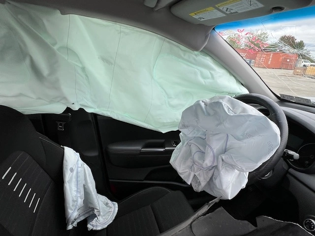Deployed Airbags Inside The Client’s Vehicle After The Abbottstown Pike Car Accident In Adams County, Pennsylvania. Deployed Airbags Inside The Client’s Vehicle After The Abbottstown Pike Car Accident In Adams County, Pennsylvania.