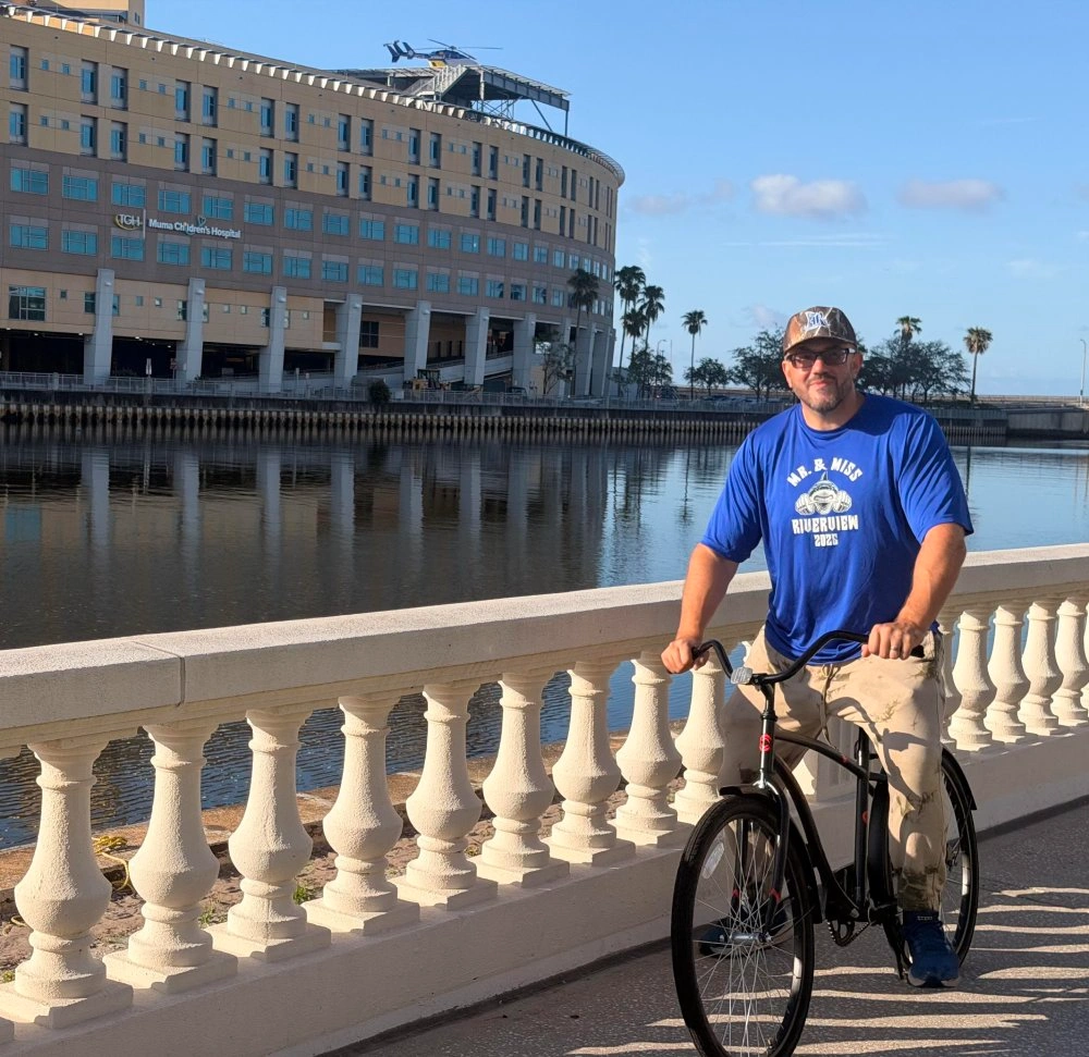 Frank Santini Bayshore Boulevard Bike Trail Tampa General Hospital Image